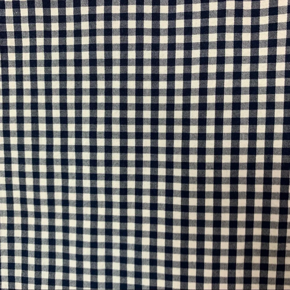 J. Crew Blue Check Button Front Long Sleeve Shirt